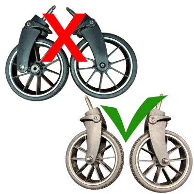 Naprawa kółek Eurocart CORSO - montaż łożysk - 2 kółka przednie z wysyłkami!